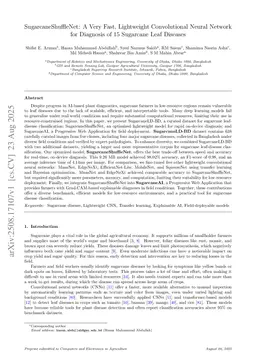 SugarcaneShuffleNet: A Very Fast, Lightweight Convolutional Neural Network for Diagnosis of 15 Sugarcane Leaf Diseases