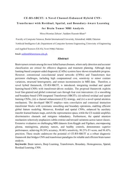 CE-RS-SBCIT A Novel Channel Enhanced Hybrid CNN Transformer with Residual, Spatial, and Boundary-Aware Learning for Brain Tumor MRI Analysis