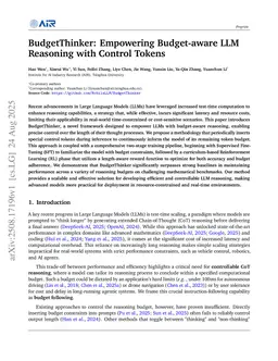 BudgetThinker: Empowering Budget-aware LLM Reasoning with Control Tokens