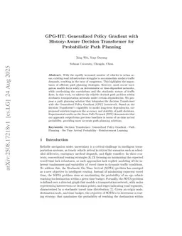 GPG-HT: Generalized Policy Gradient with History-Aware Decision Transformer for Probabilistic Path Planning