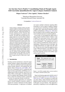 Are You Sure You're Positive? Consolidating Chain-of-Thought Agents with Uncertainty Quantification for Aspect-Category Sentiment Analysis