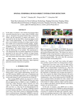 Spatial-Temporal Human-Object Interaction Detection