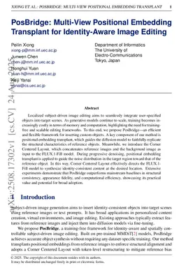 PosBridge: Multi-View Positional Embedding Transplant for Identity-Aware Image Editing