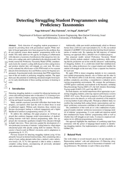 Detecting Struggling Student Programmers using Proficiency Taxonomies