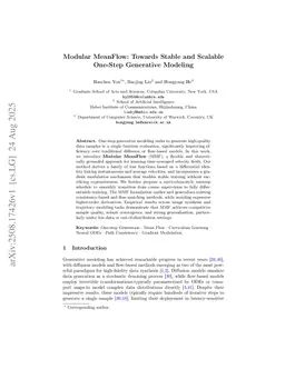 Modular MeanFlow: Towards Stable and Scalable One-Step Generative Modeling