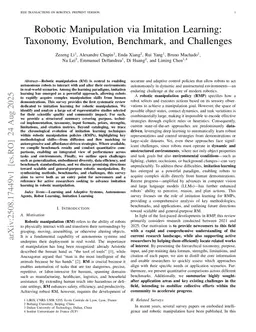 Robotic Manipulation via Imitation Learning: Taxonomy, Evolution, Benchmark, and Challenges