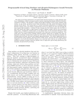 Programmable k-local Ising Machines and all-optical Kolmogorov-Arnold Networks on Photonic Platforms