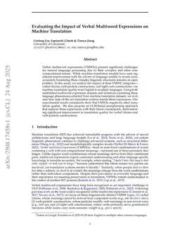 Evaluating the Impact of Verbal Multiword Expressions on Machine Translation