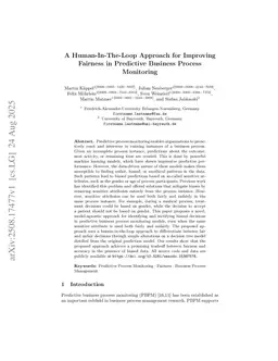 A Human-In-The-Loop Approach for Improving Fairness in Predictive Business Process Monitoring