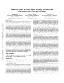 TradingGroup: A Multi-Agent Trading System with Self-Reflection and Data-Synthesis