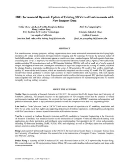 IDU: Incremental Dynamic Update of Existing 3D Virtual Environments with New Imagery Data