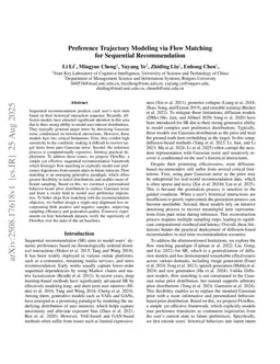 Preference Trajectory Modeling via Flow Matching for Sequential Recommendation