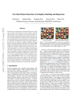 Few-Shot Pattern Detection via Template Matching and Regression