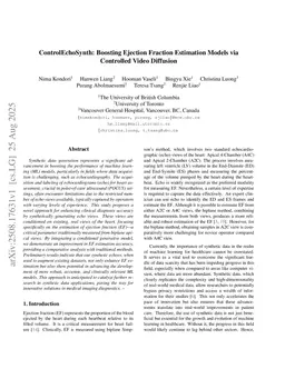 ControlEchoSynth: Boosting Ejection Fraction Estimation Models via Controlled Video Diffusion
