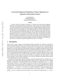 Consistent Opponent Modeling in Imperfect-Information Games