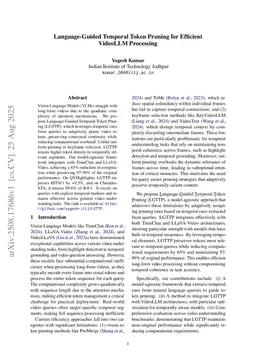 Language-Guided Temporal Token Pruning for Efficient VideoLLM Processing