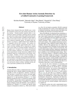 Few-shot Human Action Anomaly Detection via a Unified Contrastive Learning Framework