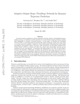 Adaptive Output Steps: FlexiSteps Network for Dynamic Trajectory Prediction