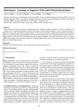 Sketchpose: Learning to Segment Cells with Partial Annotations