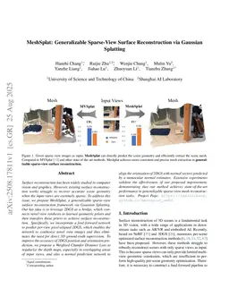 MeshSplat: Generalizable Sparse-View Surface Reconstruction via Gaussian Splatting