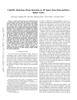 CubeDN: Real-time Drone Detection in 3D Space from Dual mmWave Radar Cubes