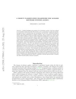 A Defect Classification Framework for AI-Based Software Systems (AI-ODC)