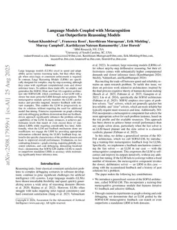 Language Models Coupled with Metacognition Can Outperform Reasoning Models