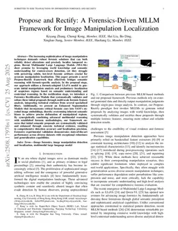 Propose and Rectify: A Forensics-Driven MLLM Framework for Image Manipulation Localization
