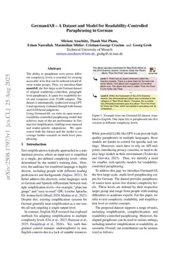 German4All -- A Dataset and Model for Readability-Controlled Paraphrasing in German