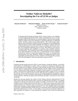 Neither Valid nor Reliable? Investigating the Use of LLMs as Judges