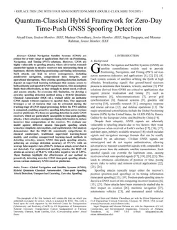 Quantum-Classical Hybrid Framework for Zero-Day Time-Push GNSS Spoofing Detection