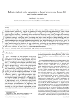Federative ischemic stroke segmentation as alternative to overcome domain-shift multi-institution challenges