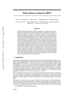 What Matters in Data for DPO?