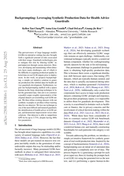 Backprompting: Leveraging Synthetic Production Data for Health Advice Guardrails