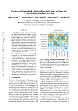 Can Out-of-Distribution Evaluations Uncover Reliance on Shortcuts? A Case Study in Question Answering