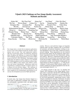 VQualA 2025 Challenge on Face Image Quality Assessment: Methods and Results