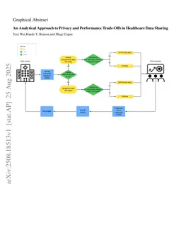 An Analytical Approach to Privacy and Performance Trade-Offs in Healthcare Data Sharing