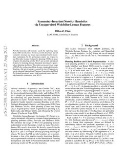 Symmetry-Invariant Novelty Heuristics via Unsupervised Weisfeiler-Leman Features