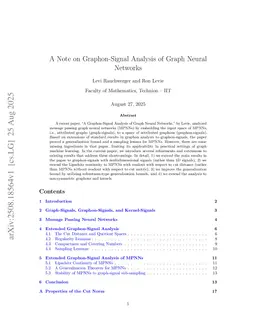 A Note on Graphon-Signal Analysis of Graph Neural Networks