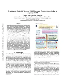 Breaking the Trade-Off Between Faithfulness and Expressiveness for Large Language Models