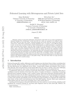 Federated Learning with Heterogeneous and Private Label Sets