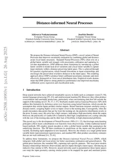 Distance-informed Neural Processes