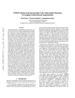 VISION: Robust and Interpretable Code Vulnerability Detection Leveraging Counterfactual Augmentation