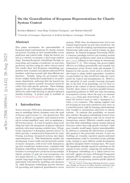 On the Generalisation of Koopman Representations for Chaotic System Control