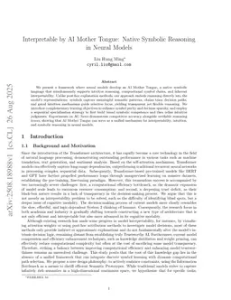 Interpretable by AI Mother Tongue: Native Symbolic Reasoning in Neural Models