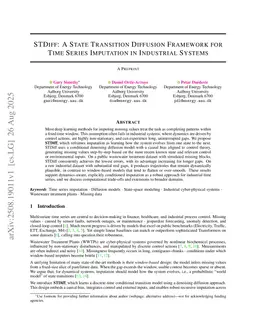 STDiff: A State Transition Diffusion Framework for Time Series Imputation in Industrial Systems