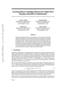 Learning Binary Sampling Patterns for Single-Pixel Imaging using Bilevel Optimisation