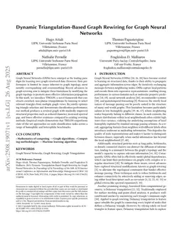 Dynamic Triangulation-Based Graph Rewiring for Graph Neural Networks
