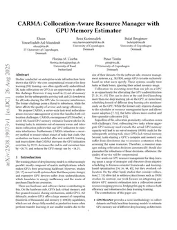 CARMA: Collocation-Aware Resource Manager