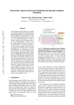 Trustworthy Agents for Electronic Health Records through Confidence Estimation